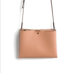 Sole Society beige bag. Adjustable and can be used as a cross body.
